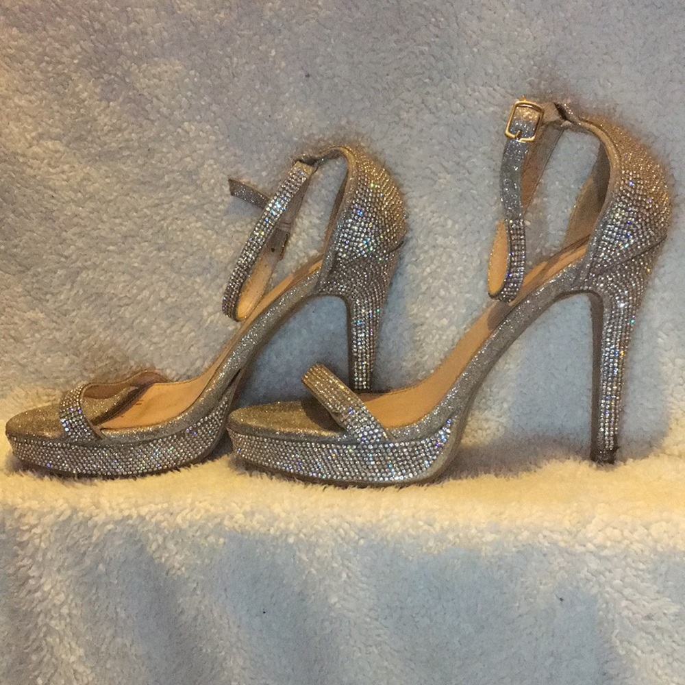 Windsor Elevated Desire Patent Peep Toe Stiletto Heels